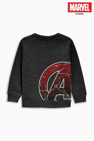 Charcoal Avengers Crew Neck Sweater (3-16yrs)